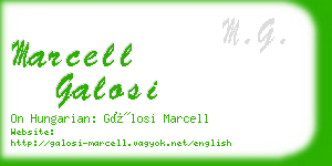 marcell galosi business card